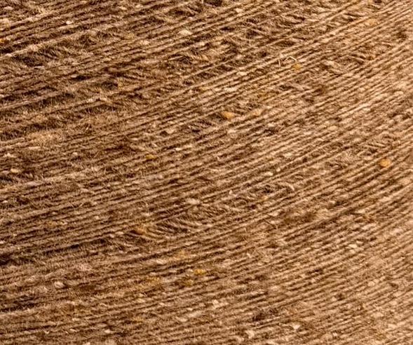 Zimpfer Wolle Selezione Art. Cardiff Tweed Nm 1/10500 – Merino Seide Garn col. Tabakton